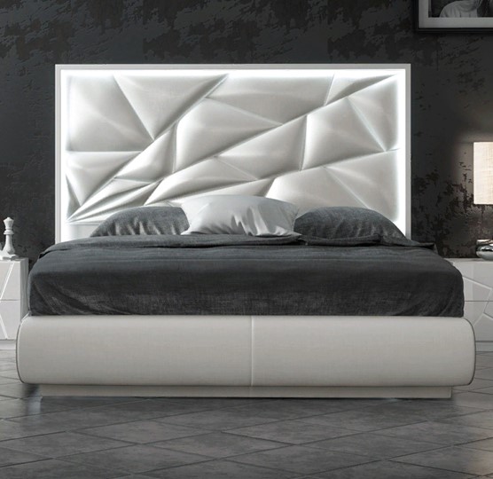 Кровать в спальню FRANCO KIU 1242 с LED подсветкой изголовья (180х200) в Липецке - изображение 4