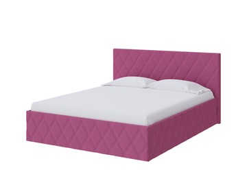 Спальная кровать Fresco 140х200, Рогожка (Savana Berry (фиолетовый)) в Липецке