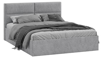 Кровать в спальню Глосс Тип 1 (Микровелюр Wellmart Silver) в Липецке