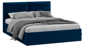 Спальная кровать Глосс Тип 1 (Велюр Confetti Blue) в Липецке