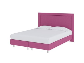 Кровать 2-спальная London Boxspring Elite 160х200, Рогожка (Savana Berry (фиолетовый)) в Липецке