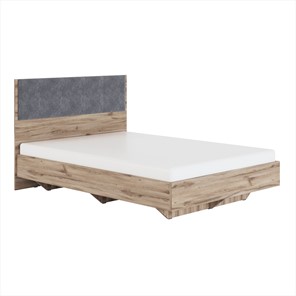 Кровать спальная Николь (мод.1.3) 1,6 серый текстиль, с ортопедическим основанием в Липецке