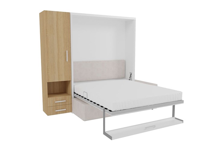 Кровать-трансформер Smart (ШЛ+К 1400), шкаф левый в Липецке - изображение 1