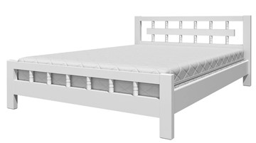 Кровать полутороспальная Натали-5 (Белый Античный) 140х200 в Липецке