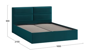 Кровать с механизмом двуспальная Глосс Тип 1 (Велюр Confetti Izumrud) в Липецке - предосмотр 1
