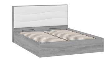 Кровать с механизмом 2-спальная Миранда тип 1 (Дуб Гамильтон/Белый глянец) в Липецке - предосмотр 2