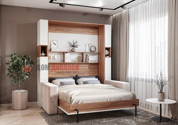 Кровать-шкаф с диваном Добрава, 1400х2000 в Липецке