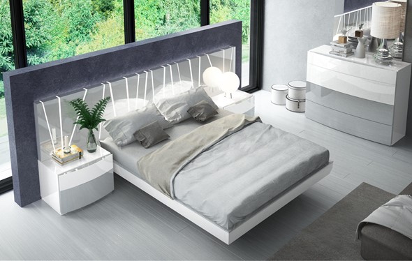 Спальная кровать 606 VANESSA со светодиодной подсветкой (160х200) в Липецке - изображение