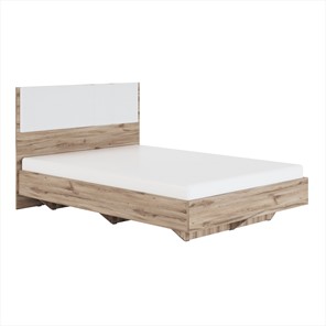 Кровать 1.5-спальная Николь (мод.1.2) 1,4 белая экокожа, с ортопедическим основанием в Липецке