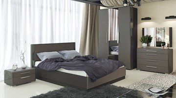 Гарнитур спальный Наоми №2, цвет Фон серый, Джут в Липецке