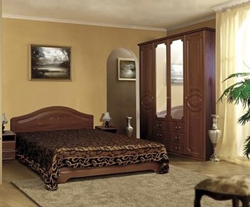 Модульная спальня Ивушка-5, цвет Итальянский орех в Липецке