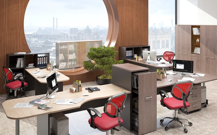 Набор мебели в офис Xten для двух сотрудников с тумбочками в Липецке - изображение 5