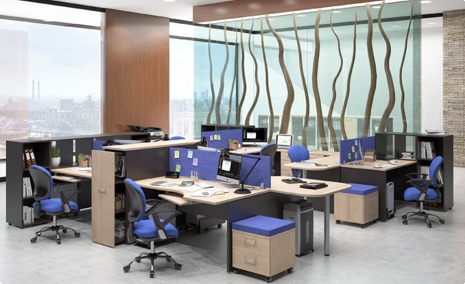 Набор мебели в офис Xten для двух сотрудников с тумбочками в Липецке - изображение 6