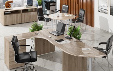 Офисный набор мебели Wave 2, рабочий стол и конференц-стол в Липецке