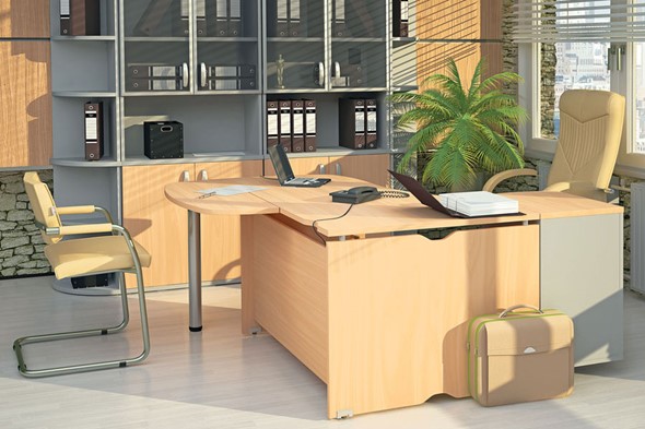 Офисный набор мебели Милан для руководителя отдела в Липецке - изображение