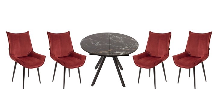 Обеденный набор стол Олимп, 4 стула Осло в Липецке - изображение