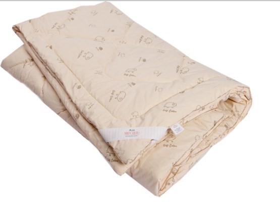 Одеяло Овечья шерсть, теплое, ПВХ, тик в Липецке - изображение