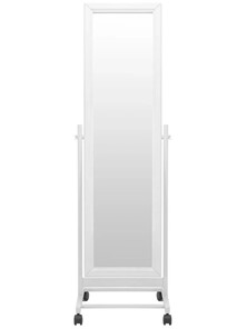 Зеркало напольное в гардероб BeautyStyle 27 (135х42,5см) Белое в Липецке - предосмотр 1
