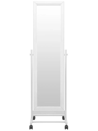Зеркало напольное в гардероб BeautyStyle 27 (135х42,5см) Белое в Липецке - изображение 1