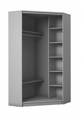 Шкаф угловой Хит-У-23-4-77-17, Абстракция №1, Белый в Липецке - изображение 1