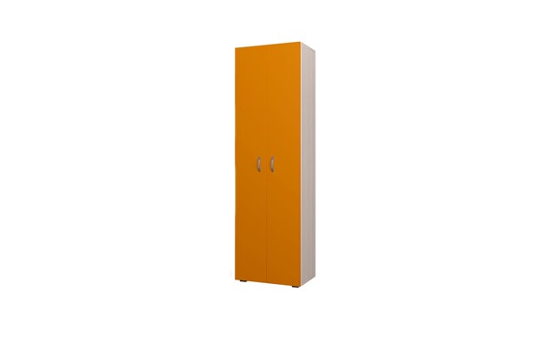 Шкаф детский распашной 600 ДО Млечный дуб, Оранжевый в Липецке - изображение