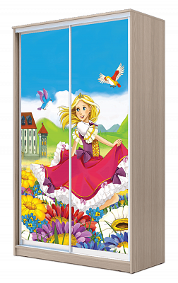 Шкаф-купе детский ХИТ 23-17-77-11, Принцесса, шимо свеилый в Липецке - изображение