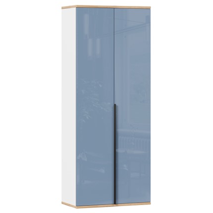 Шкаф двухстворчатый Урбан 528.050, белый/капри синий в Липецке - изображение