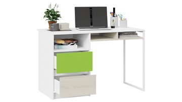 Письменный стол Сканди СМ-386.15.02-20 (Дуб Гарден, Белая, Зеленый) в Липецке - предосмотр 1
