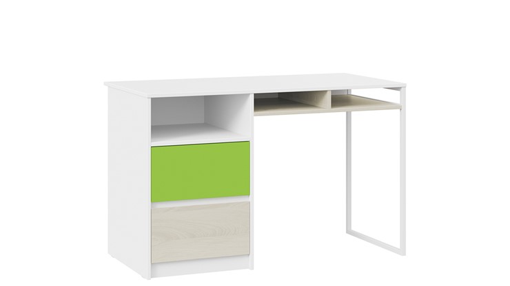 Письменный стол Сканди СМ-386.15.02-20 (Дуб Гарден, Белая, Зеленый) в Липецке - изображение 2
