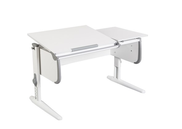 Детский стол-трансформер 1/75-40 (СУТ.25) белый/белый/Серый в Липецке - изображение