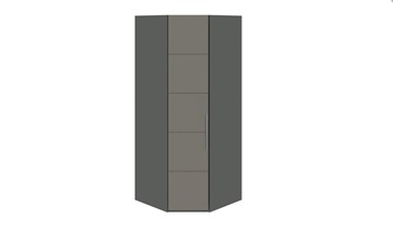 Распашной шкаф угловой Наоми, цвет Фон серый, Джут СМ-208.07.06 в Липецке