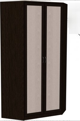 Шкаф распашной 403 несимметричный, цвет Венге в Липецке - изображение