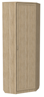 Шкаф 402 угловой со штангой, цвет Дуб Сонома в Липецке - изображение