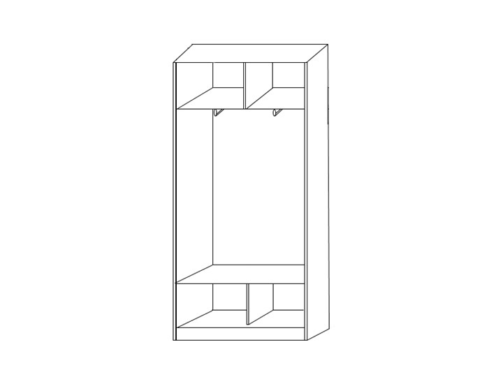 Шкаф 2200х1200х420 с одним зеркалом ХИТ 22-4-12/2-15 Дуб Млечный в Липецке - изображение 1