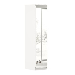 Одностворчатый шкаф Айла с зеркалом ЛД 688.140.000, Белый, исполнение 1 в Липецке