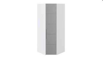 Шкаф Наоми с зеркальной правой дверью, цвет Белый глянец СМ-208.07.07 R в Липецке - предосмотр