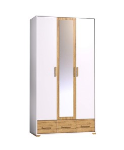 Шкаф для одежды Айрис 444, Белый-Дуб золотистый в Липецке