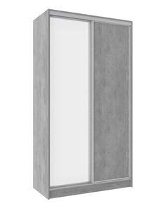 Шкаф 2-х створчатый 1200 Домашний Зеркало/ЛДСП, Atelier светлый в Липецке