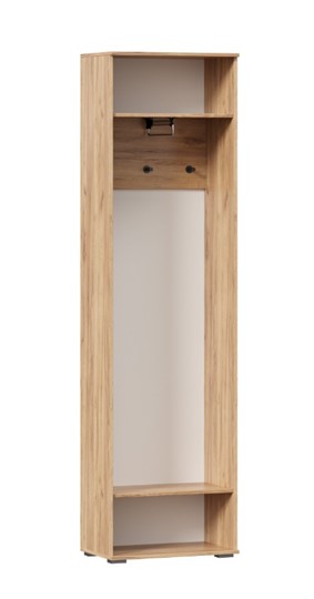 Шкаф одностворчатый Фиджи с декоративными накладками 659.300, Дуб Золотой/Антрацит в Липецке - изображение 2