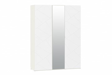 Шкаф 3-х дверный Summit НМ 011.44 Меренга/Белый текстурный в Липецке