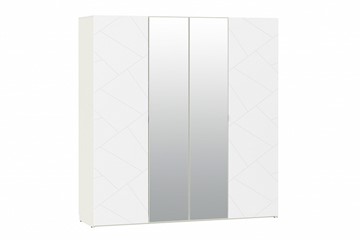 Шкаф 4-х дверный Summit НМ 011.45 Меренга/Белый текстурный в Липецке
