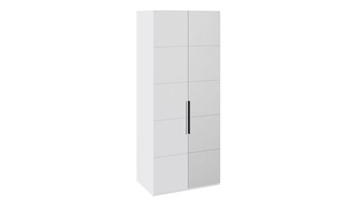 Шкаф Наоми с 1 зеркальной правой дверью, цвет Белый глянец СМ-208.07.04 R в Липецке