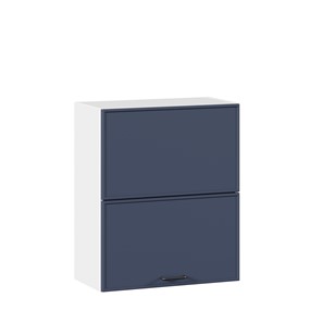 Шкаф горизонтальный на кухню 600 комбинированный Индиго ЛД 298.970.000.125, Белый/Тёмно-синий в Липецке