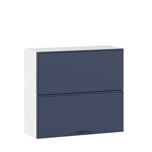 Кухонный горизонтальный шкаф 800 Индиго ЛД 298.980.000.126, Белый/Тёмно-синий в Липецке