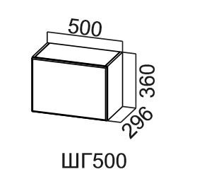 Настенный шкаф Модус, ШГ500/360, цемент светлый в Липецке