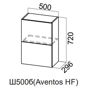 Распашной кухонный шкаф Модерн New барный, Ш500б(Aventos HF)/720, МДФ в Липецке