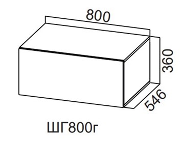 Кухонный шкаф Модерн New, ШГ800г/360, МДФ в Липецке
