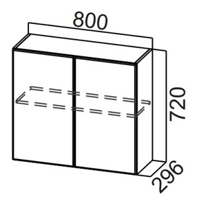 Кухонный шкаф Стайл, Ш800/720, МДФ в Липецке