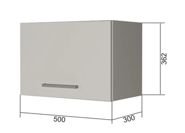 Навесной кухонный шкаф В350, Белое гладкое Ламарти/Антрацит в Липецке