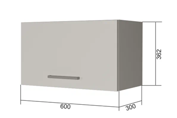 Шкаф кухонный В360, Белое гладкое Ламарти/Белый в Липецке